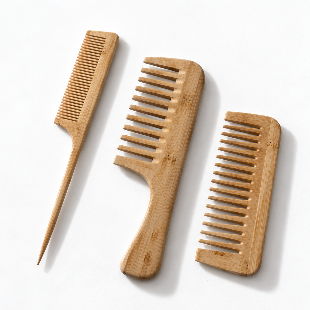 Pack de 3 Peines de Bambú